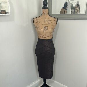 EXPRESS Elegant Purple Women's Shimmer Pencil Skirt